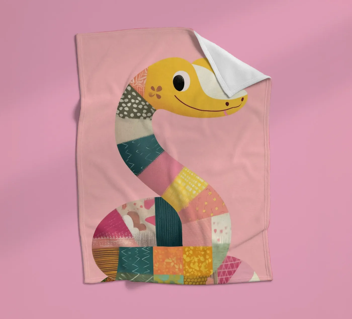 Patchy Python plaid polaire de Kiara