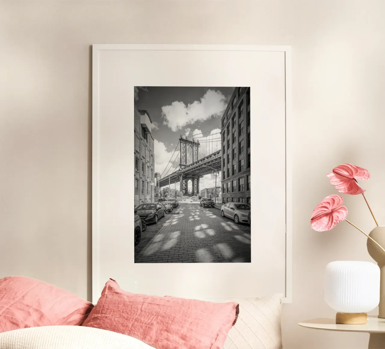NEW YORK CITY Ponte di Manhattan poster da vintgeseyn