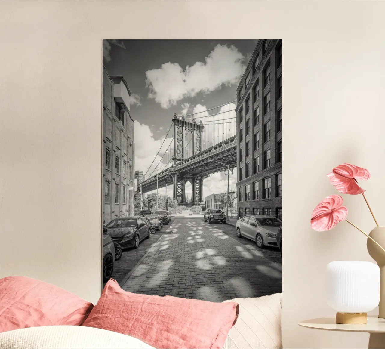 NEW YORK CITY Ponte di Manhattan poster da vintgeseyn