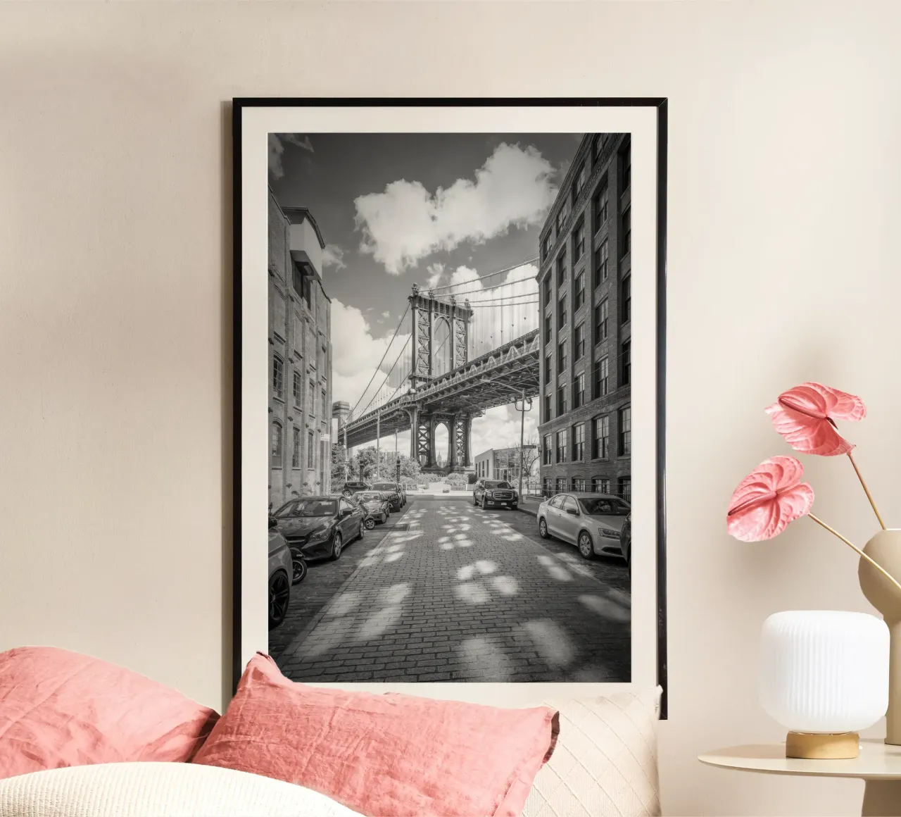 NEW YORK CITY Ponte di Manhattan poster da vintgeseyn
