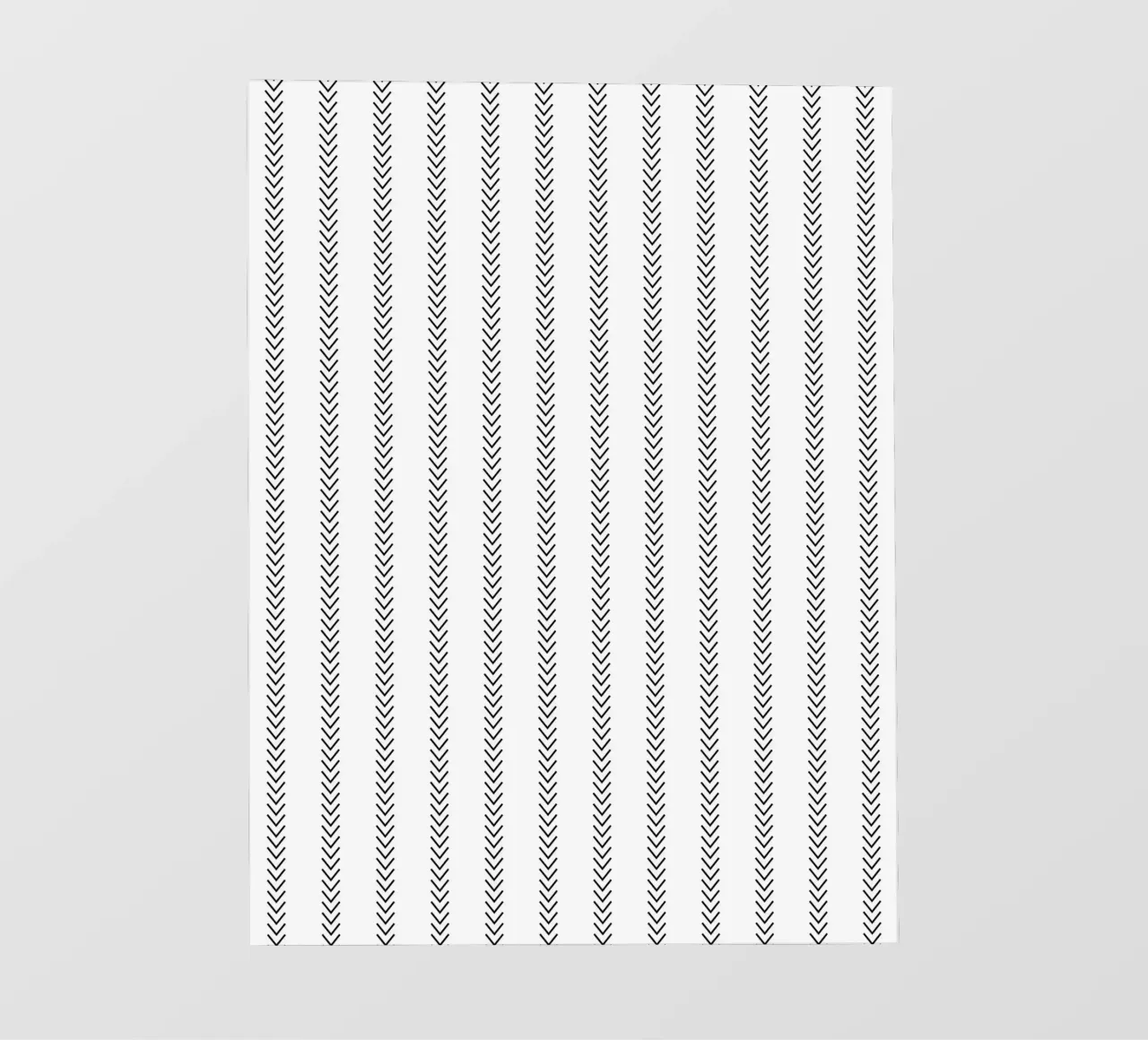 Minimal Basic Classic Frecce a strisce nere su bianco telo in pvc da Beauty in Simplicity