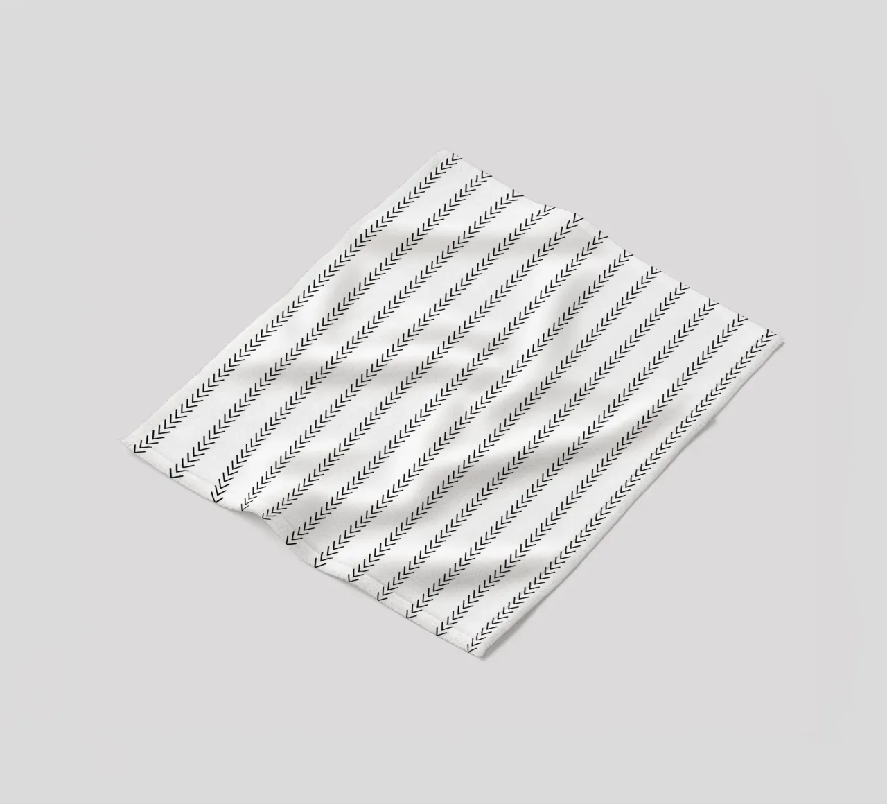 Minimal Basic Classic Frecce a strisce nere su bianco coperta in pile da Beauty in Simplicity