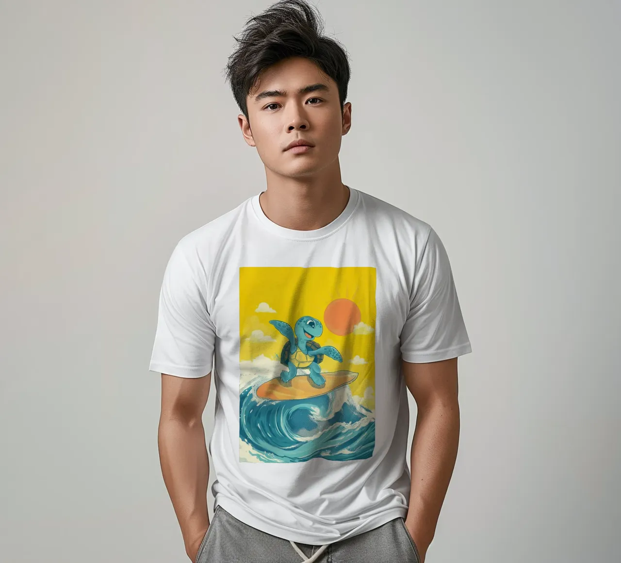 Surf's Up, Turtle! t-shirt da Kiara