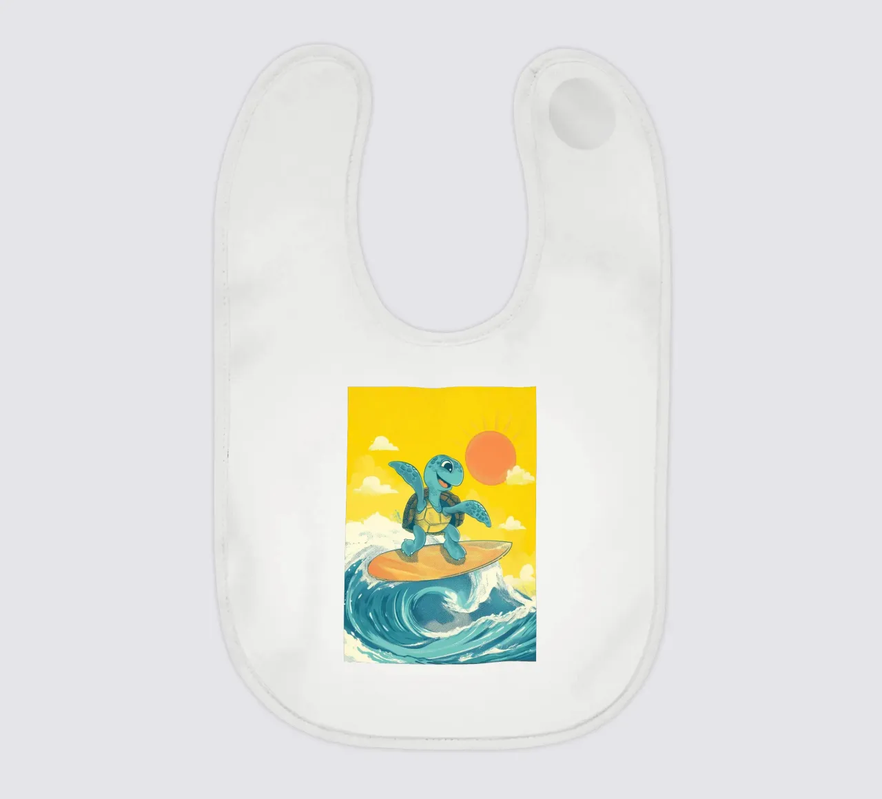 Surf's Up, Turtle! bavaglino da Kiara