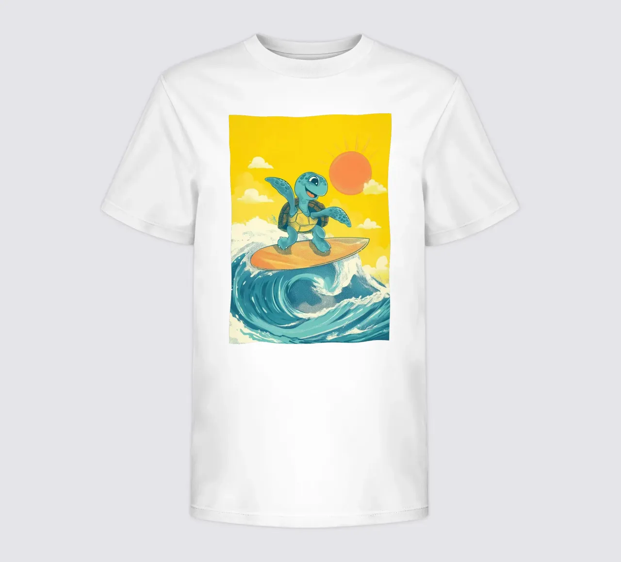 Surf's Up, Turtle! t-shirt bambini da Kiara