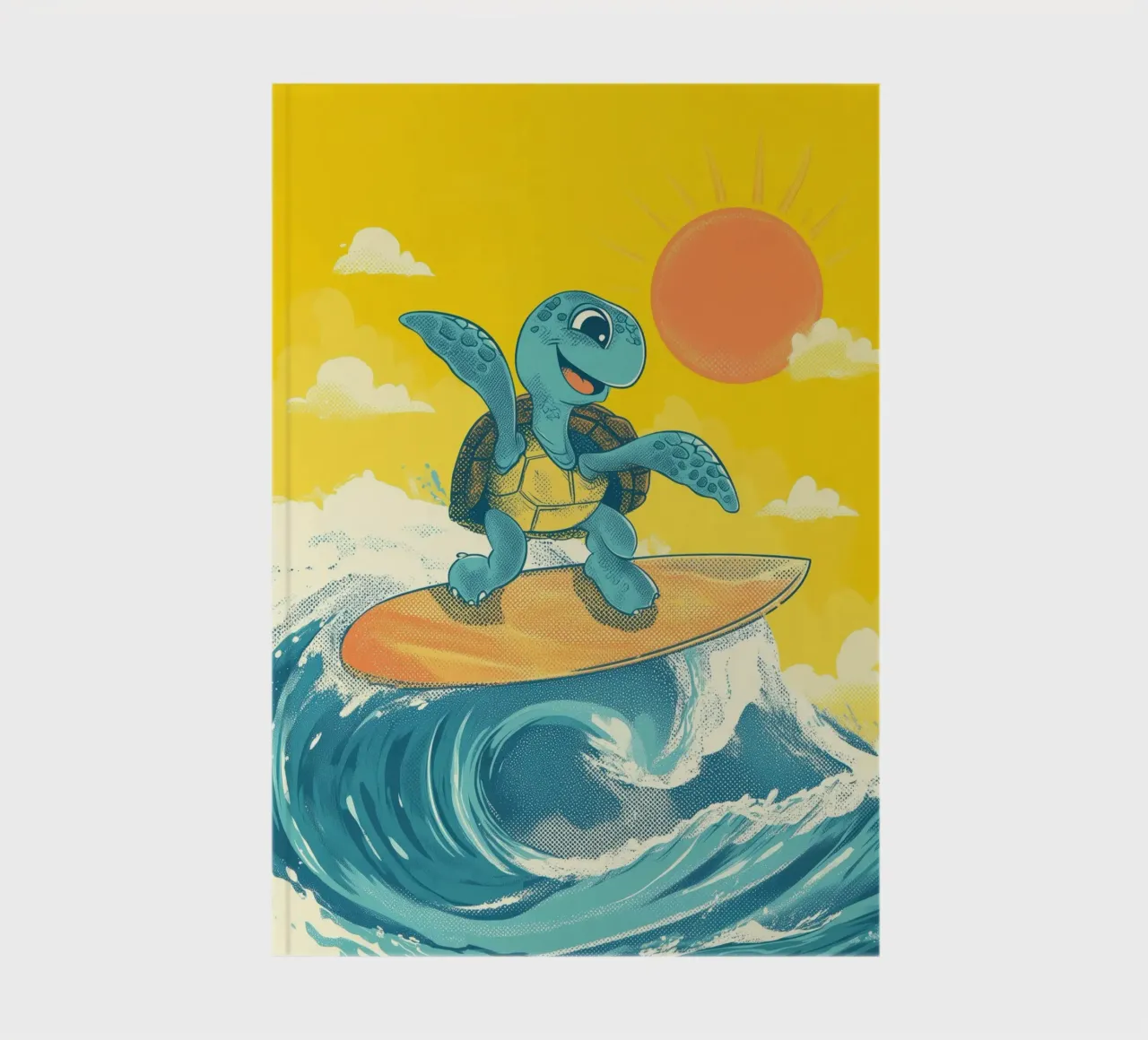 Surf's Up, Turtle! notebook by Kiara