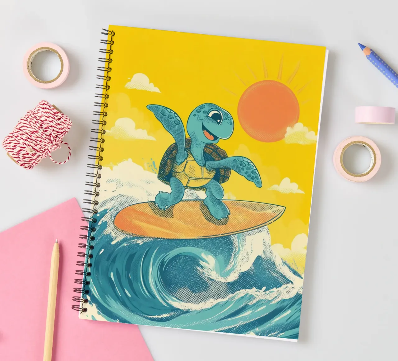 Surf's Up, Turtle! diario ad anelli da Kiara