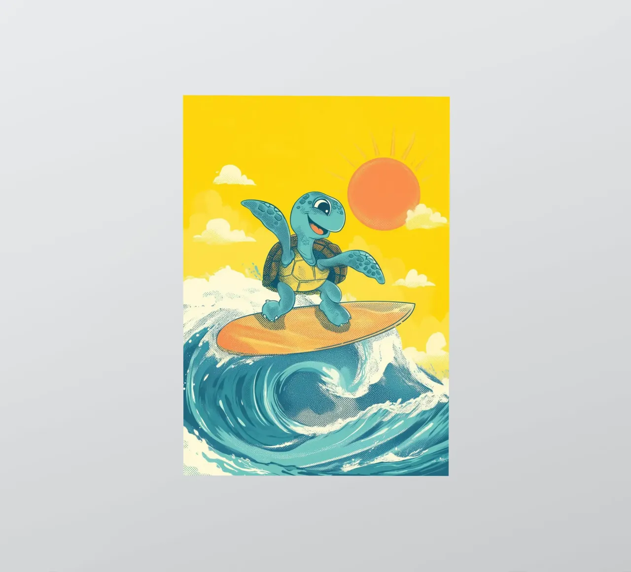 Surf's Up, Turtle! adesivo da Kiara