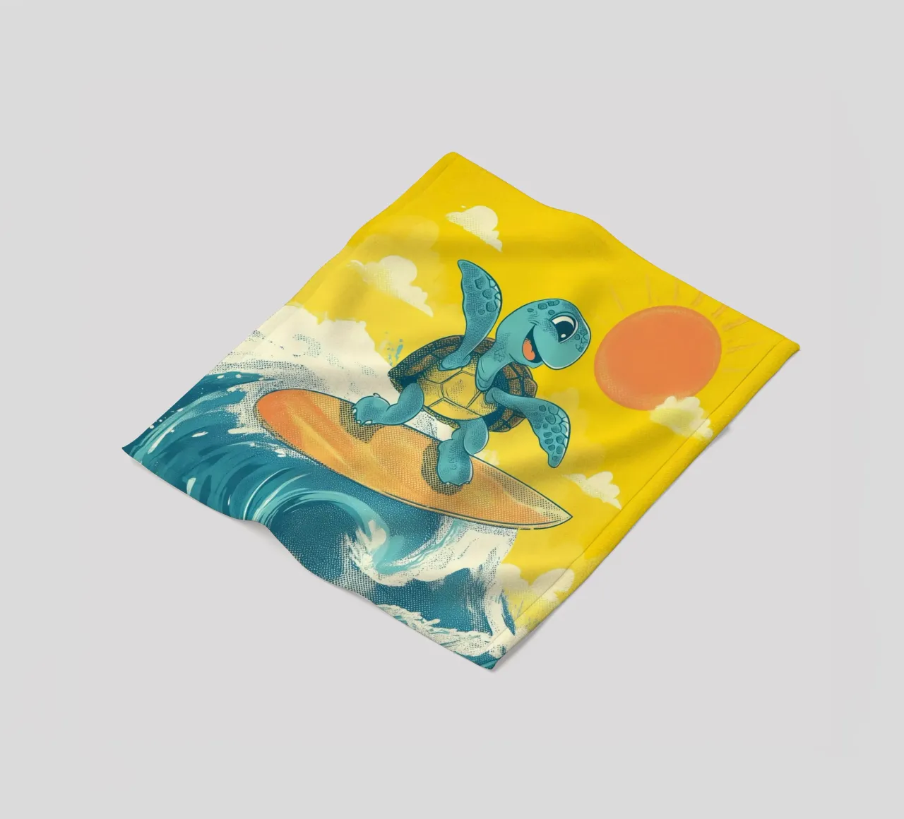 Surf's Up, Turtle! coperta in pile da Kiara