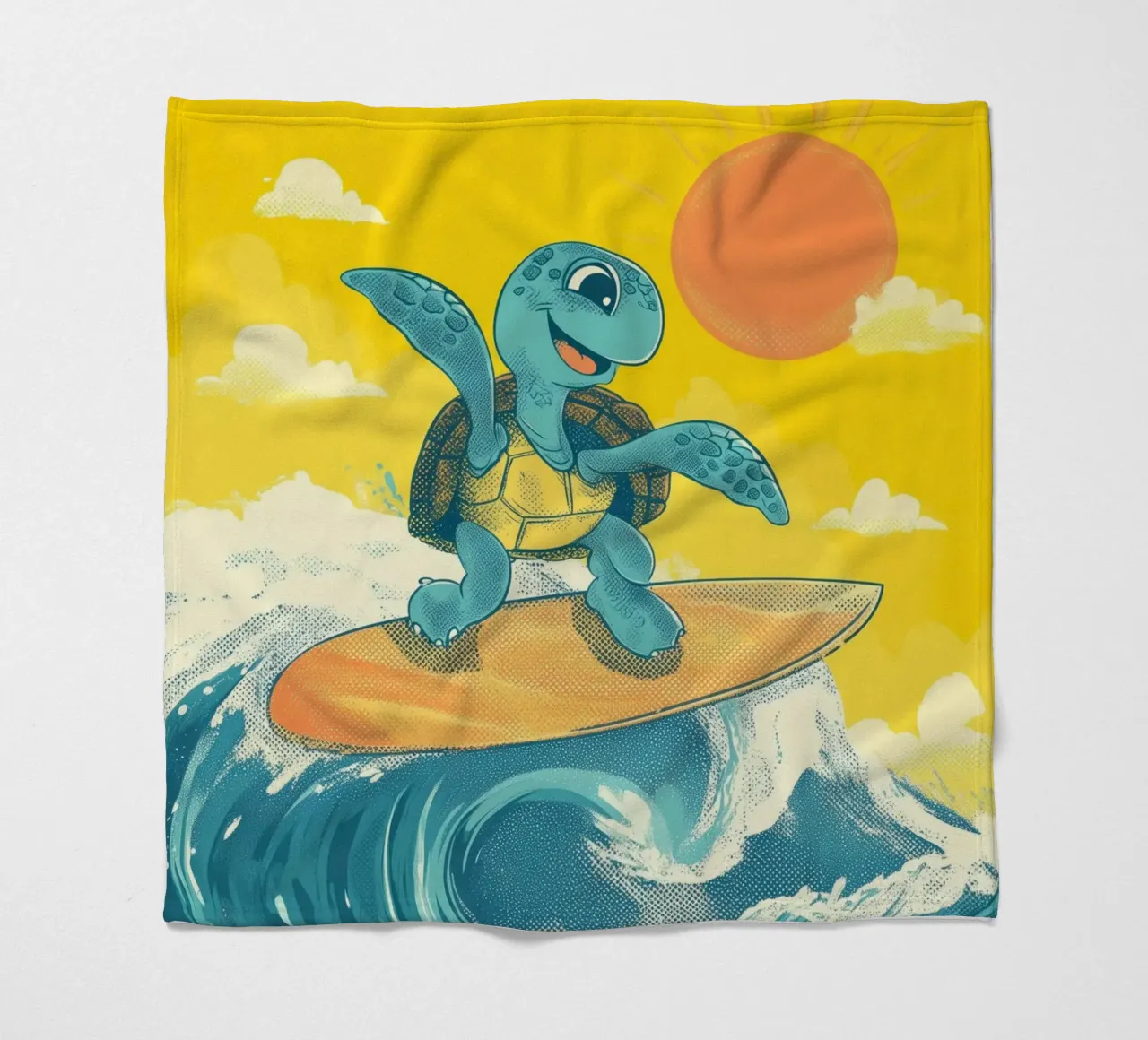 Surf's Up, Turtle! coperta in pile da Kiara