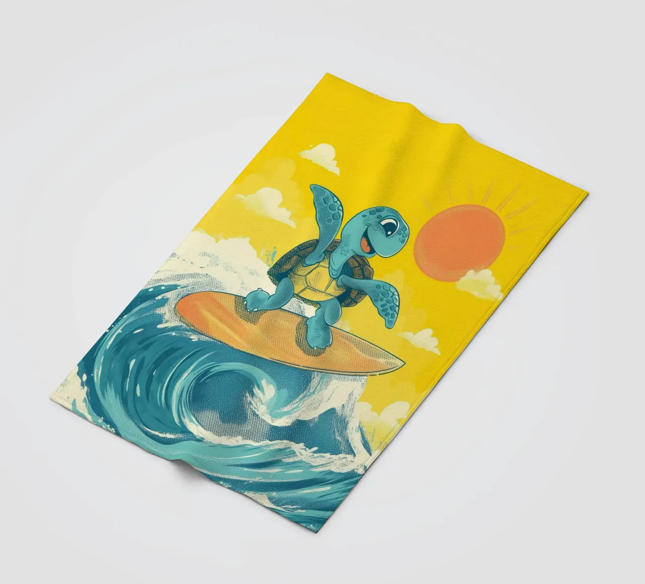 Surf's Up, Turtle! coperta in pile da Kiara