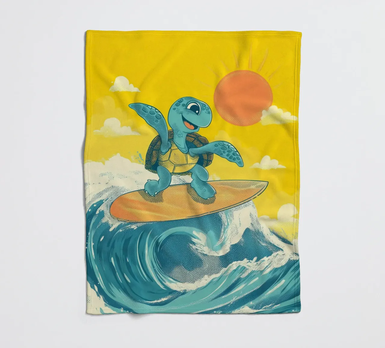 Surf's Up, Turtle! coperta in pile da Kiara