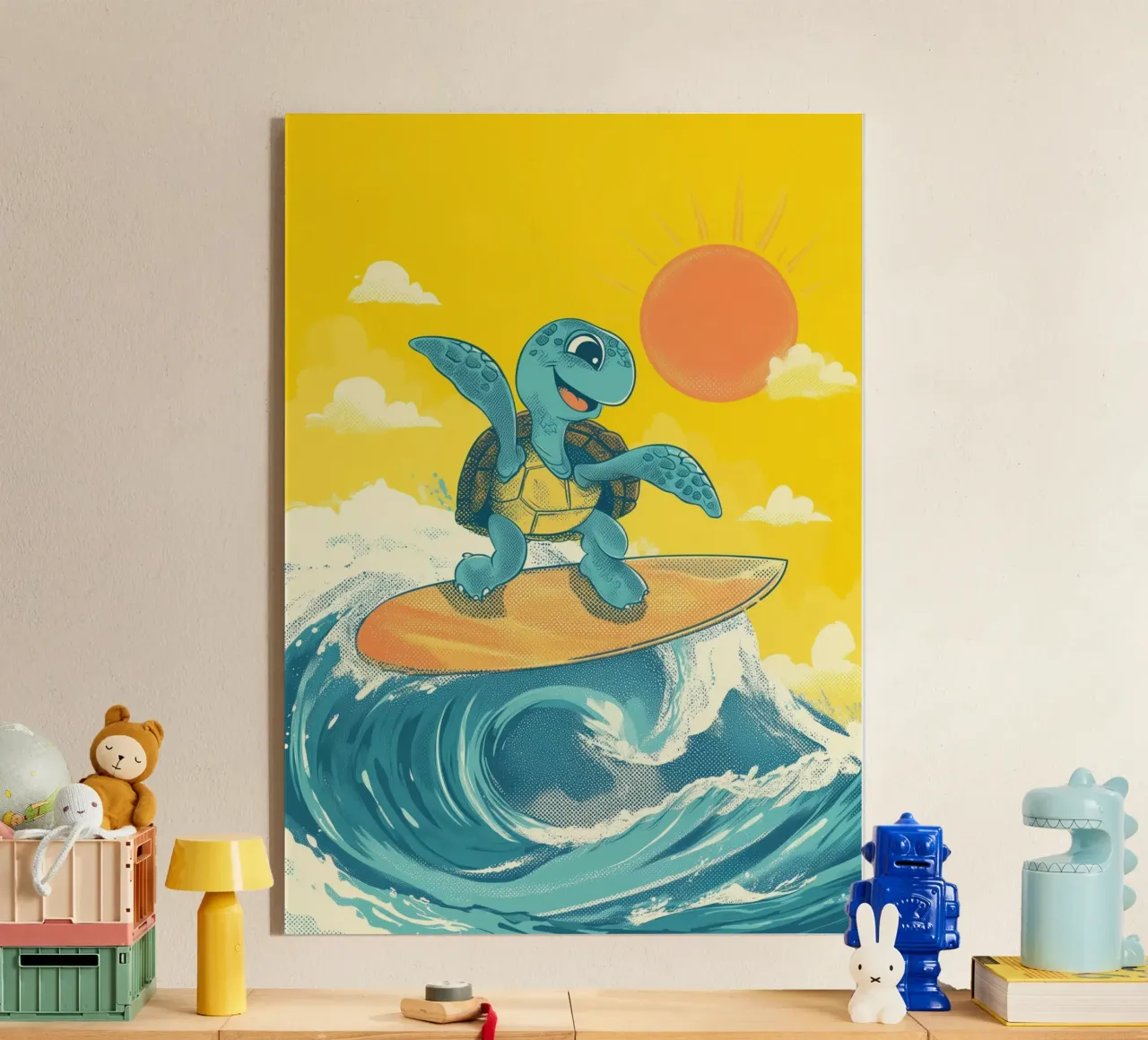 Surf's Up, Turtle! plexiglass da Kiara