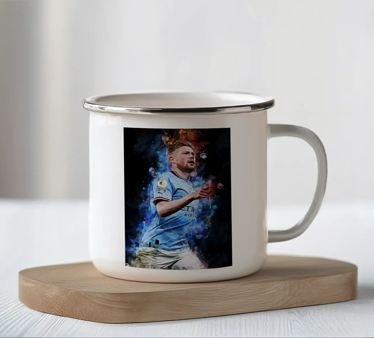 Kevin De Bruyne tazza in smalto da MasterInkArt