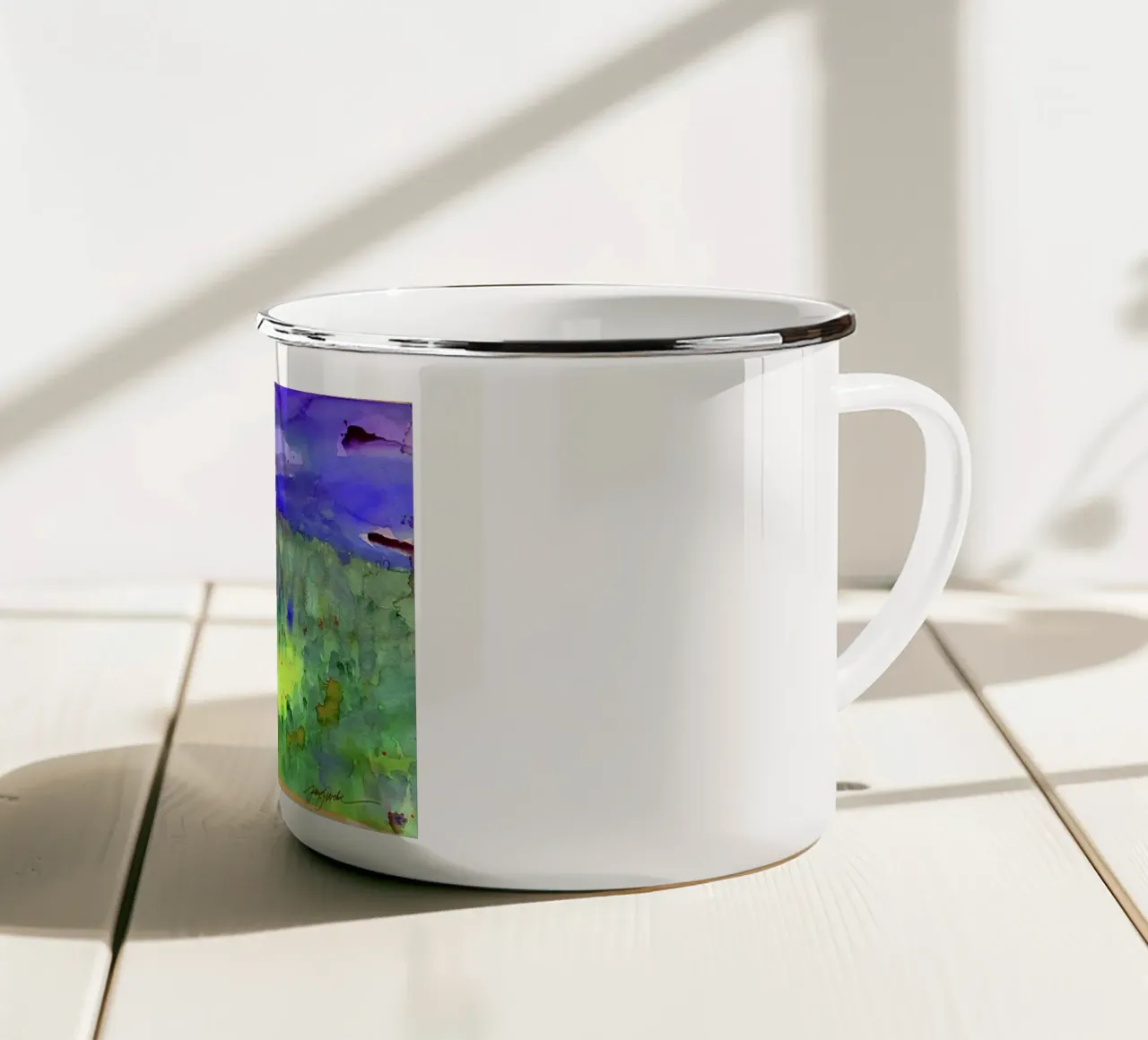 viste naturali sorprendenti tazza in smalto da pleceng shope