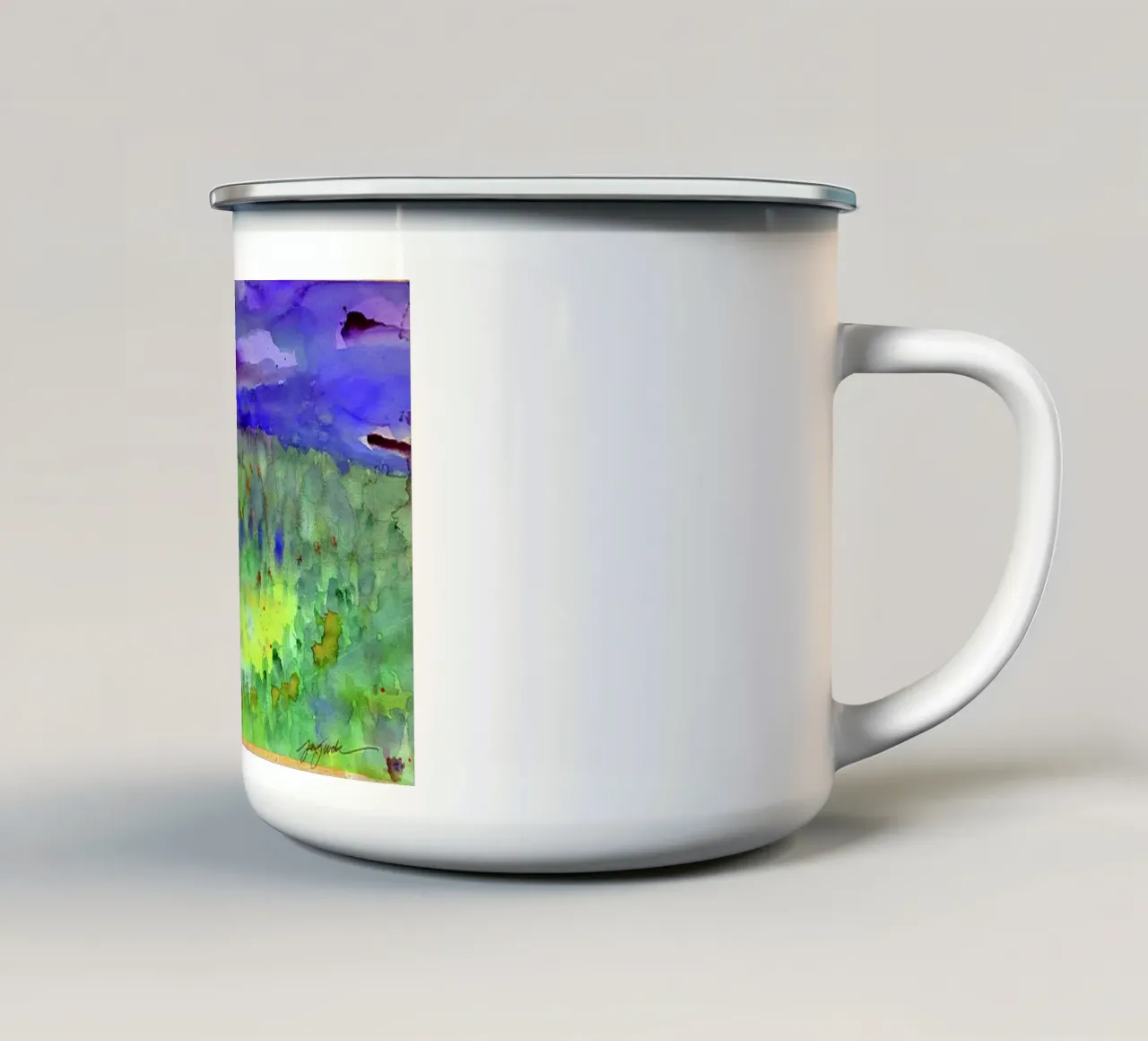 viste naturali sorprendenti tazza in smalto da pleceng shope