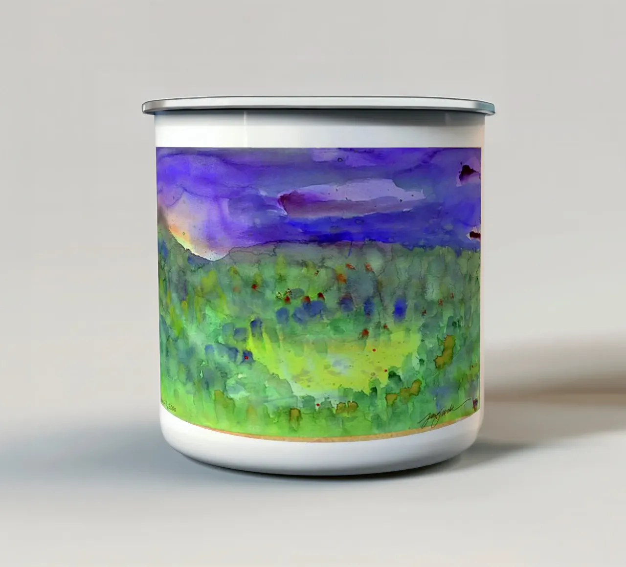 viste naturali sorprendenti tazza in smalto da pleceng shope