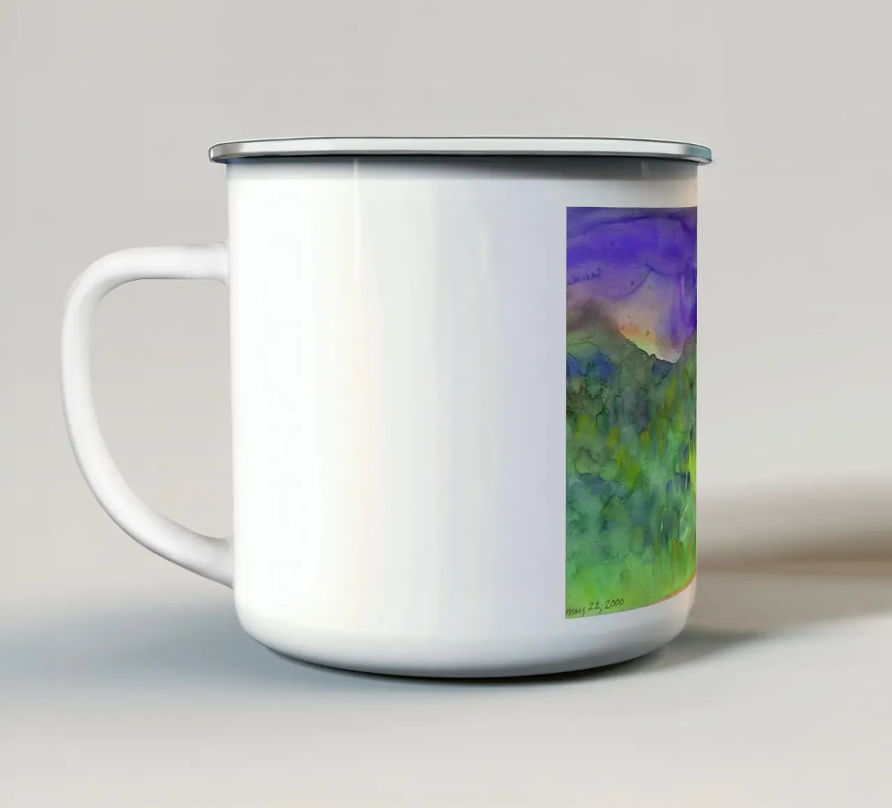 viste naturali sorprendenti tazza in smalto da pleceng shope