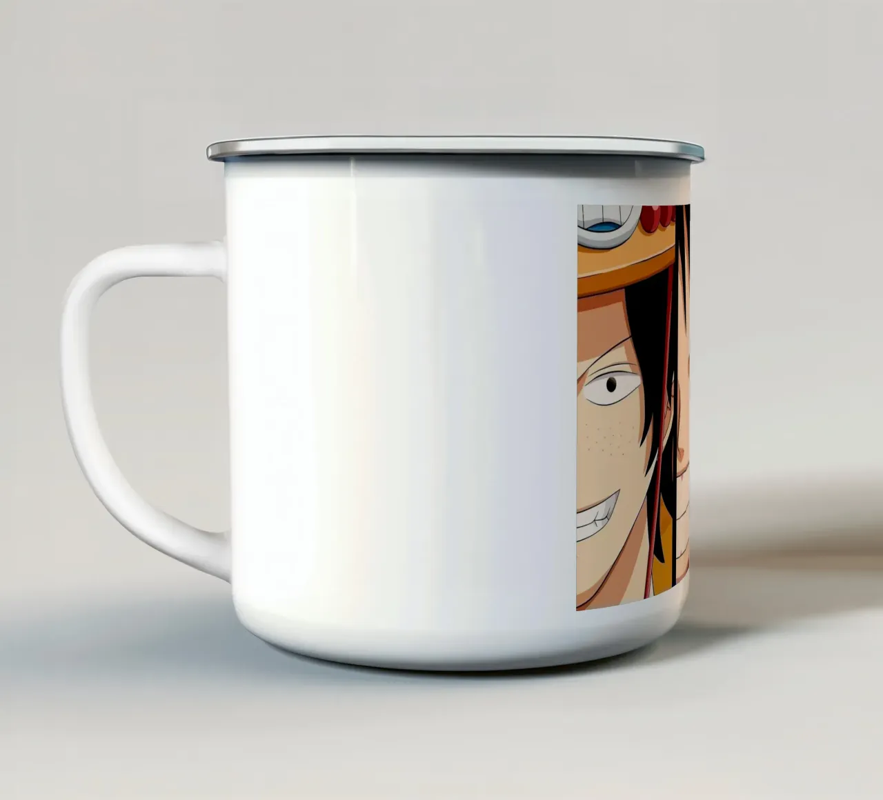 Luffy, Ace and Sabo One Piece tazza in smalto da Dumery Art