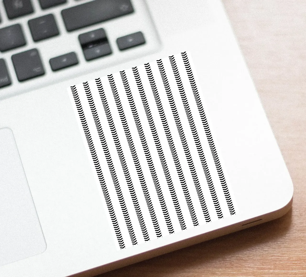 Minimal Basic Mudcloth Frecce a strisce | Nero su bianco adesivo da Beauty in Simplicity
