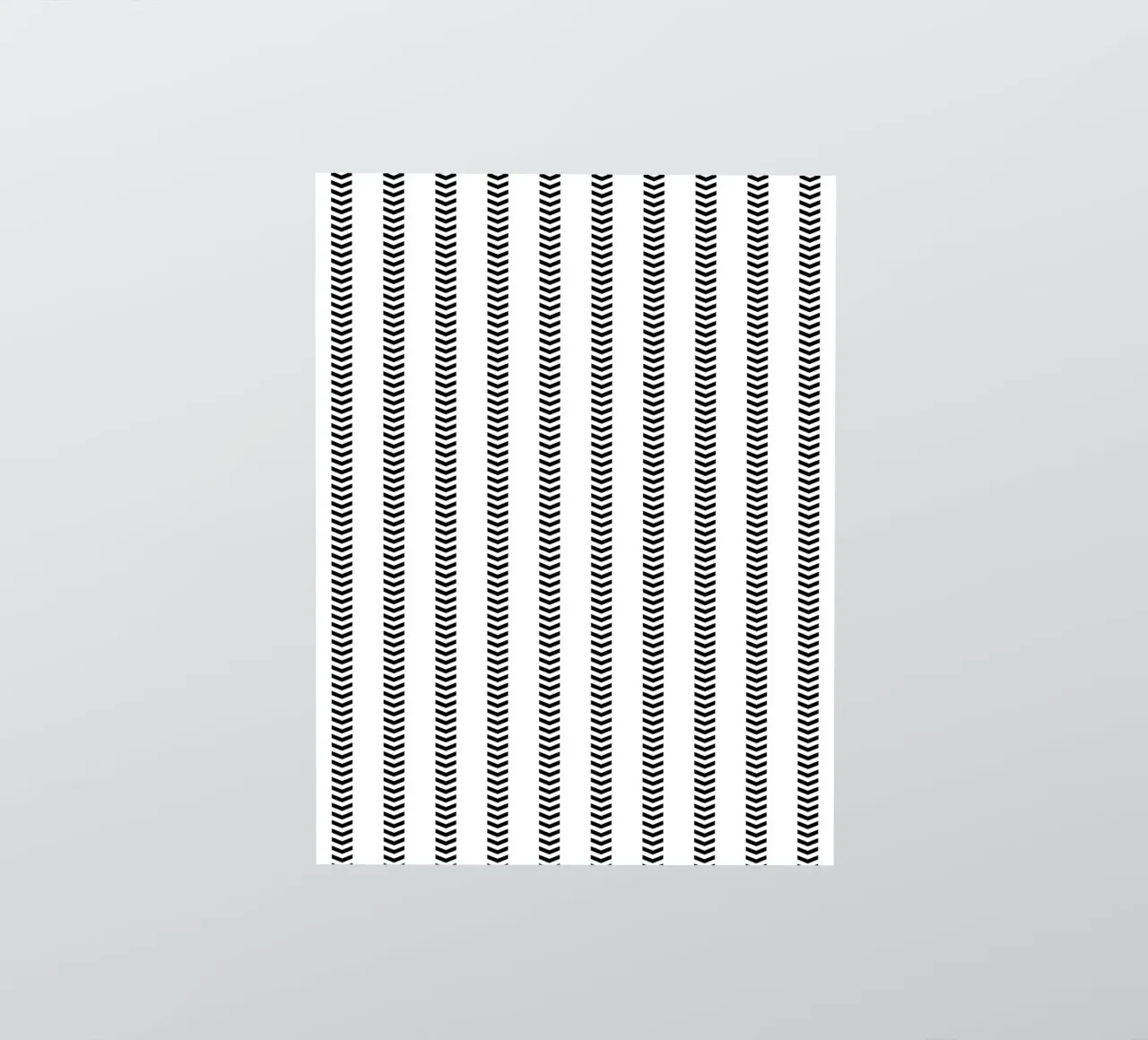 Minimal Basic Mudcloth Frecce a strisce | Nero su bianco adesivo da Beauty in Simplicity
