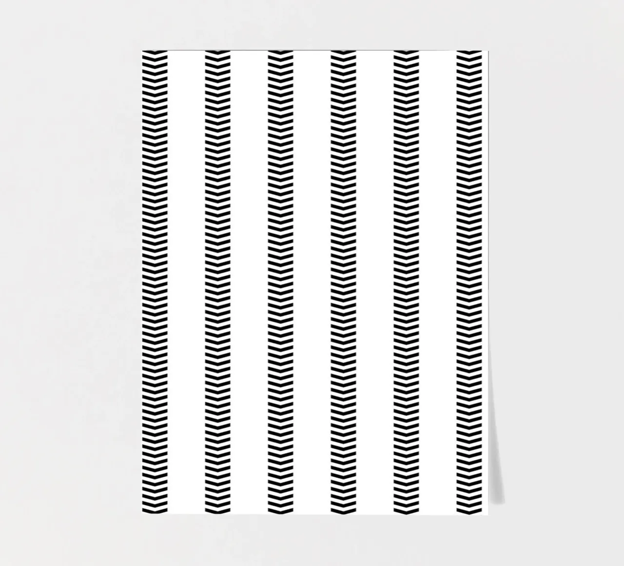 Minimal Basic Mudcloth Frecce a strisce | Nero su bianco foglio adesivo da Beauty in Simplicity