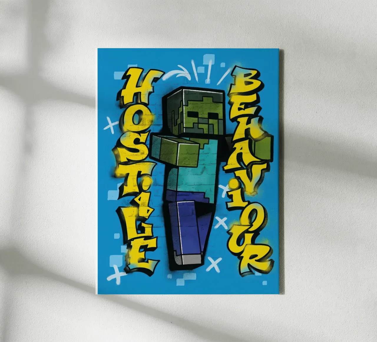 minecraft hostige behaviour canvas with Floater frame by mix mate