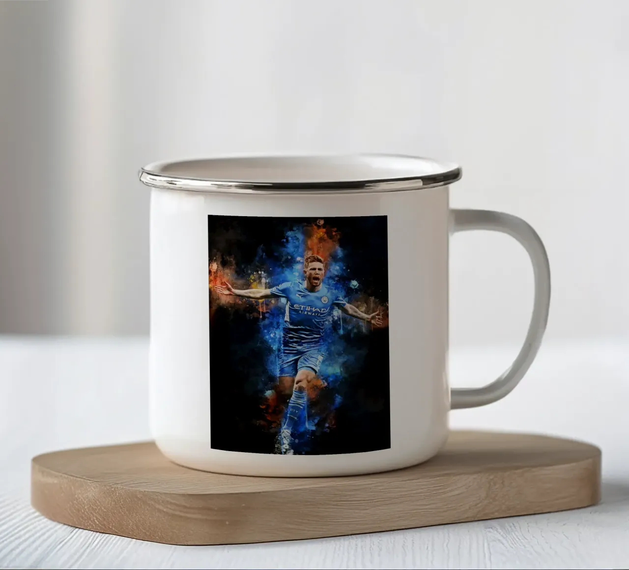 Kevin De Bruyne tazza in smalto da MasterInkArt