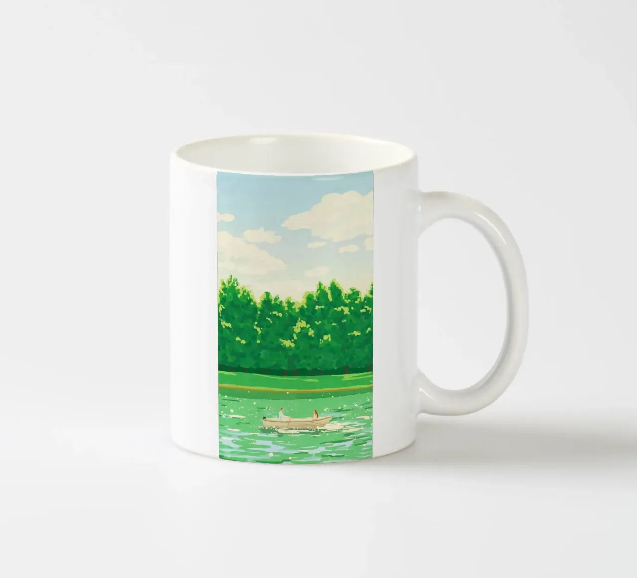 clouds greenery leaves tazza in ceramica da mip of map