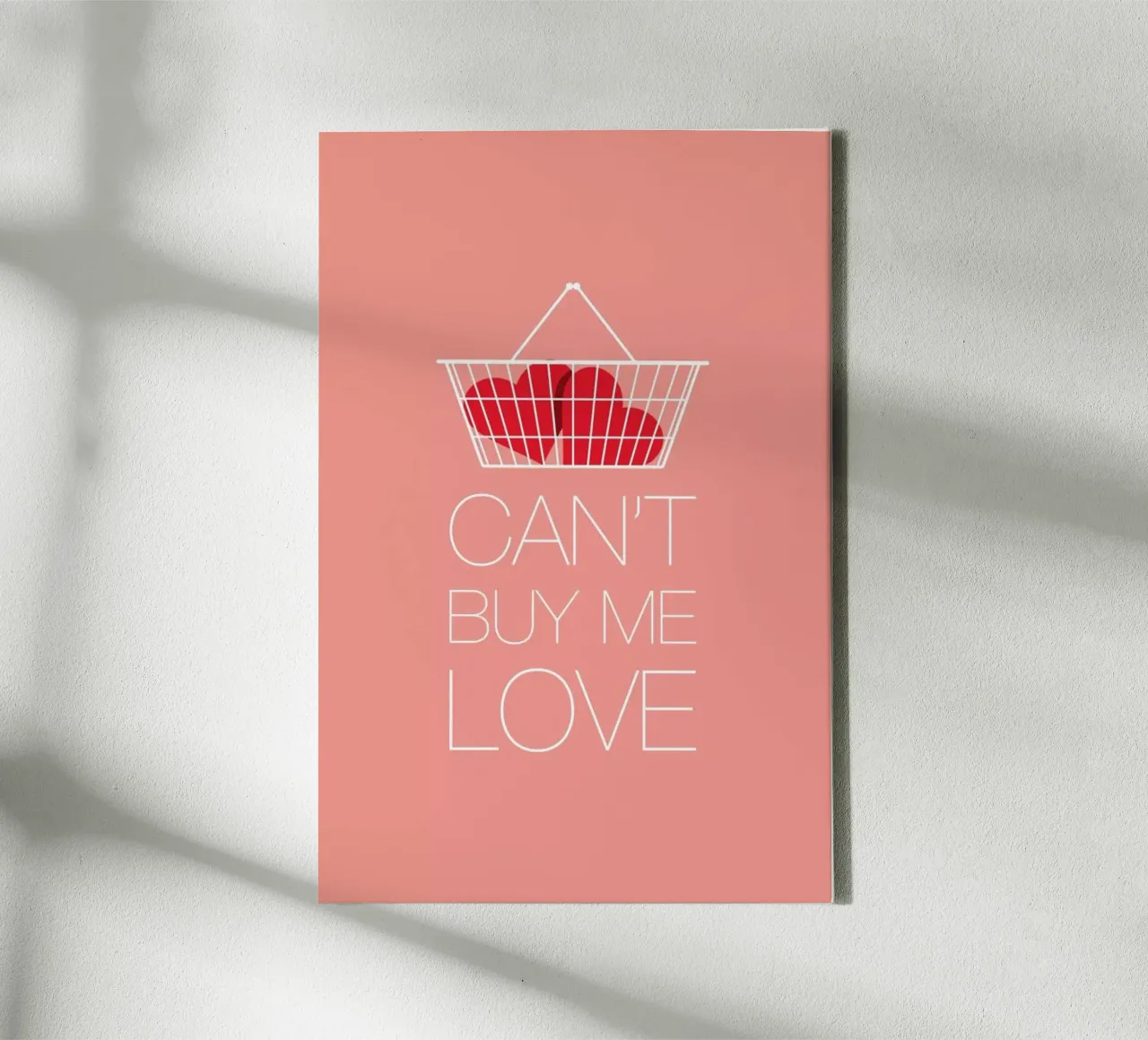 Can't Buy Me Love tela con Cornice a cassetta da Rahma Projekt