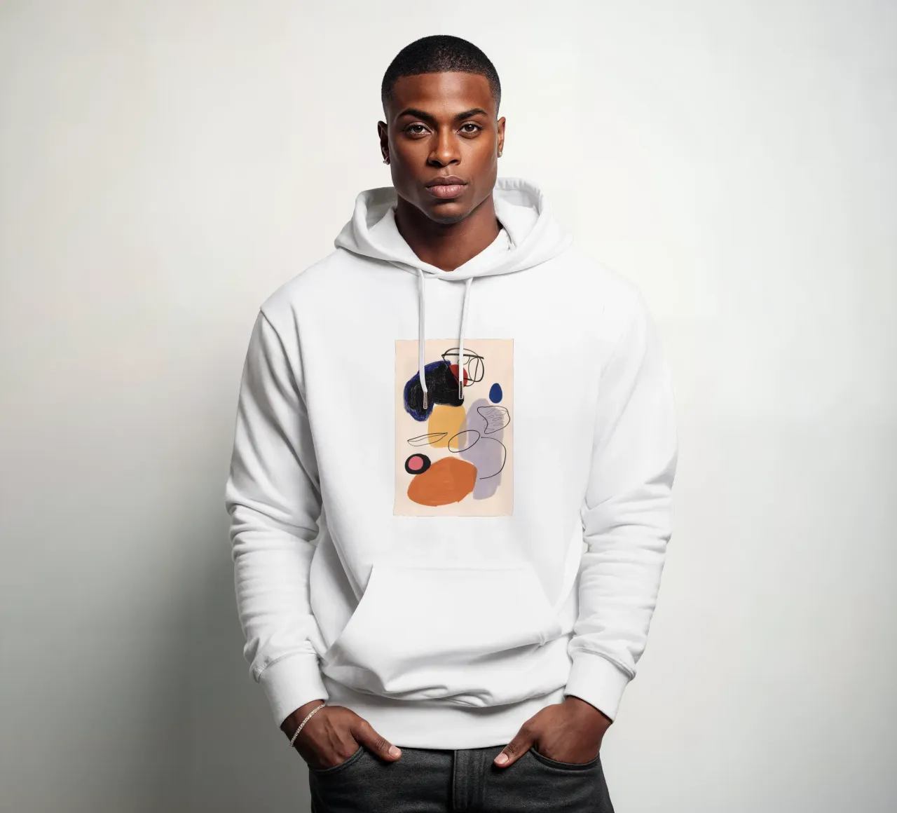 Crayon and acrylic sweat à capuche de LeDieg