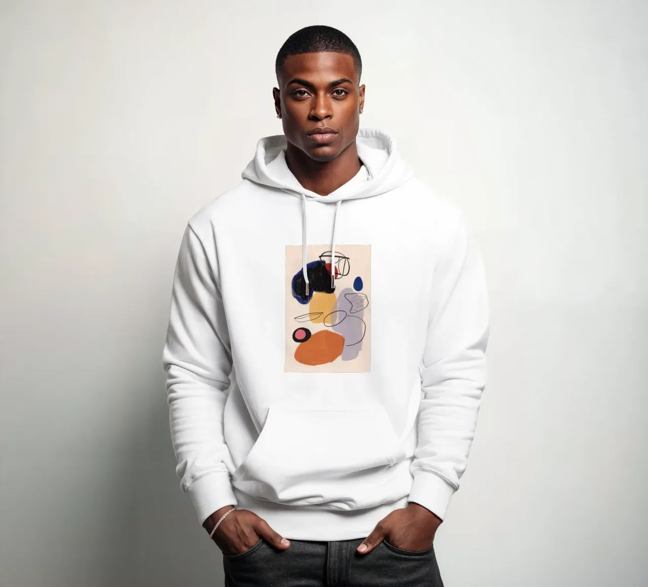 Crayon and acrylic sweat à capuche de LeDieg