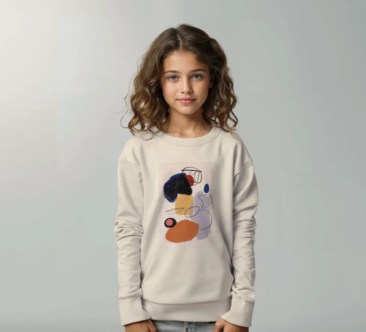 Crayon and acrylic sweat enfant de LeDieg
