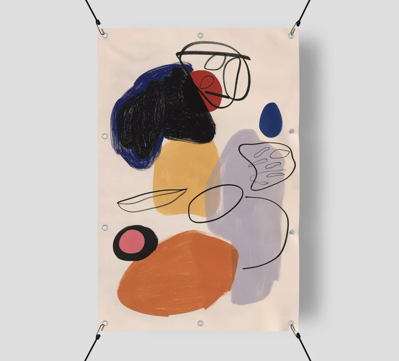 Crayon and acrylic bâche pvc de LeDieg