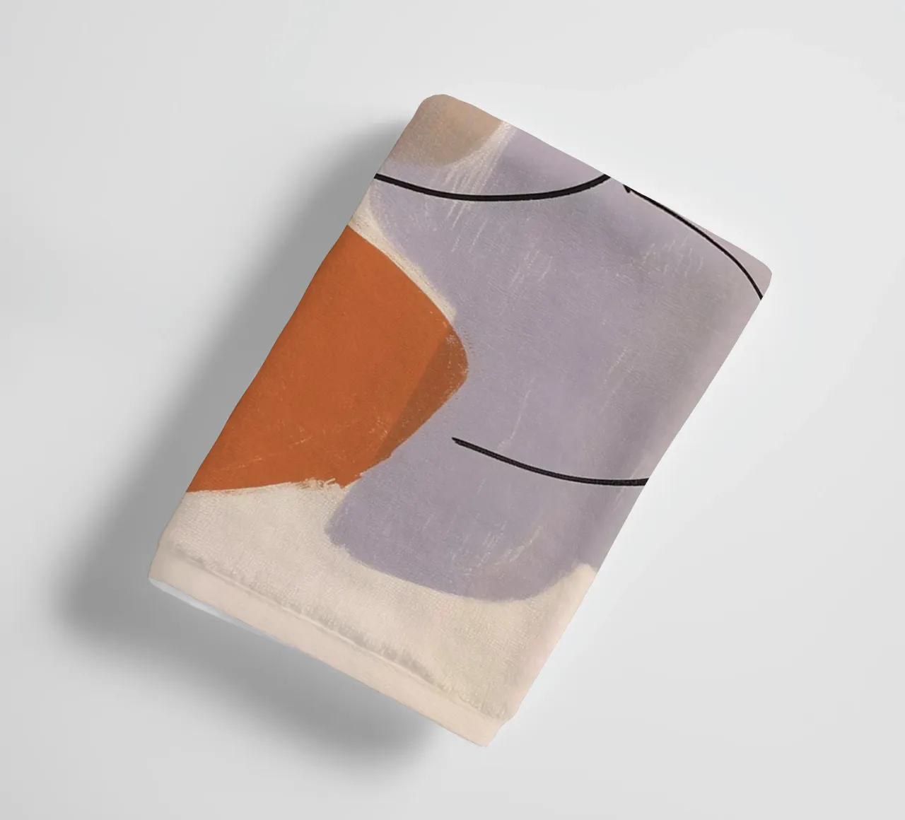 Crayon and acrylic towel by LeDieg