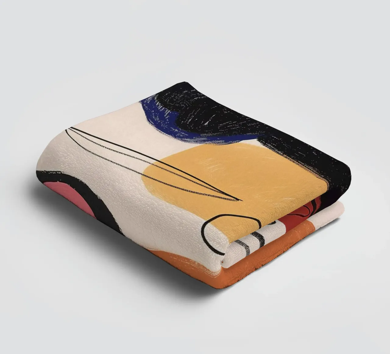 Crayon and acrylic serviette de bain de LeDieg