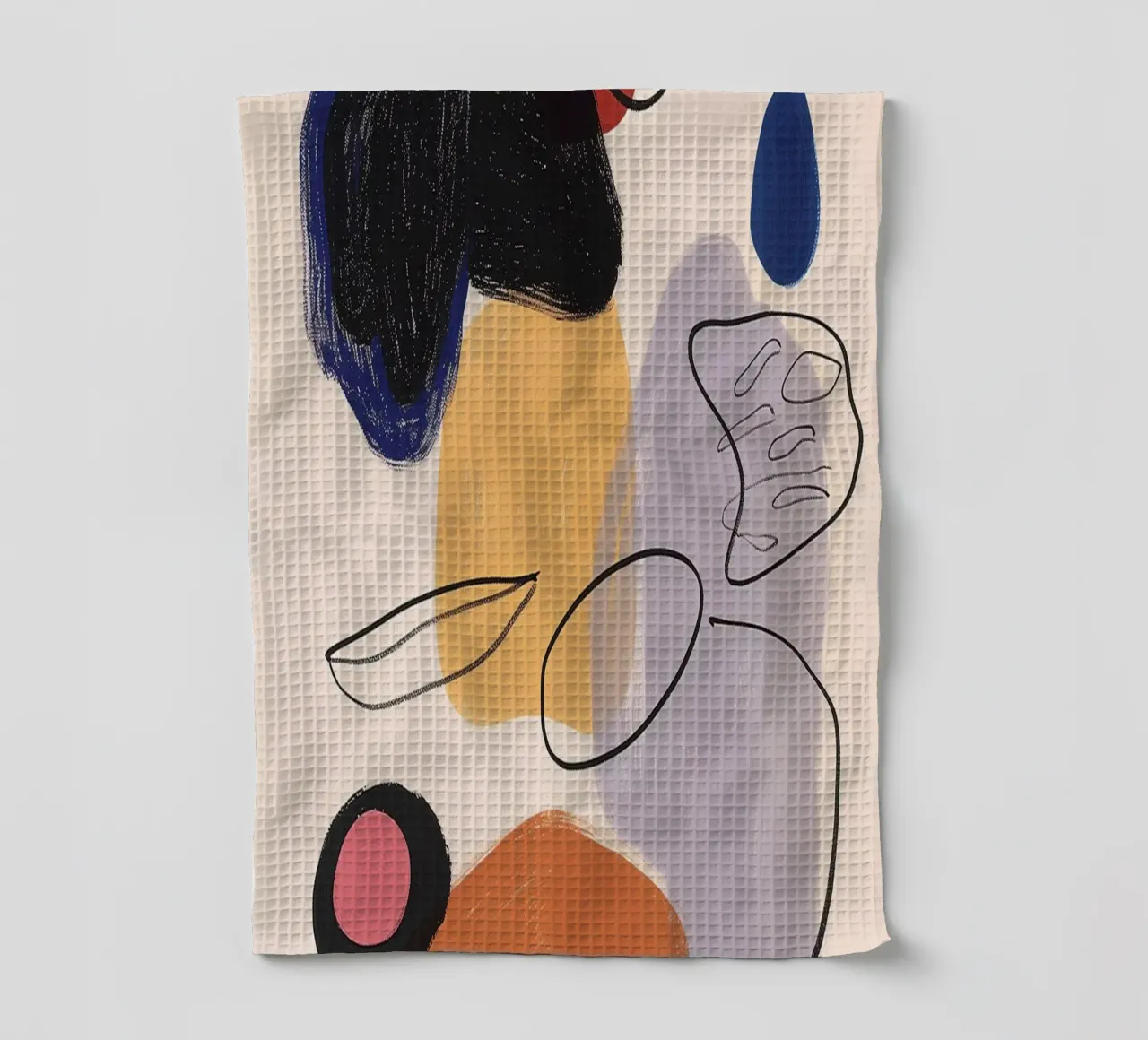 Crayon and acrylic torchon de LeDieg