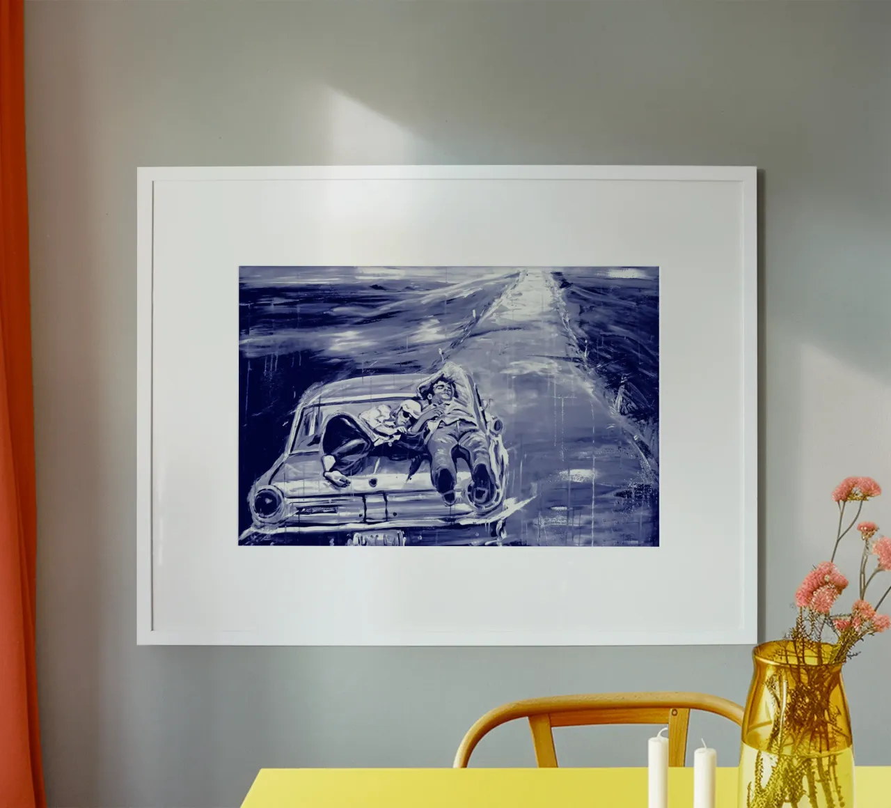 On the way to freedom poster con telaio in legno da Happy 😃 Art 🎨 by Christine Schnoell