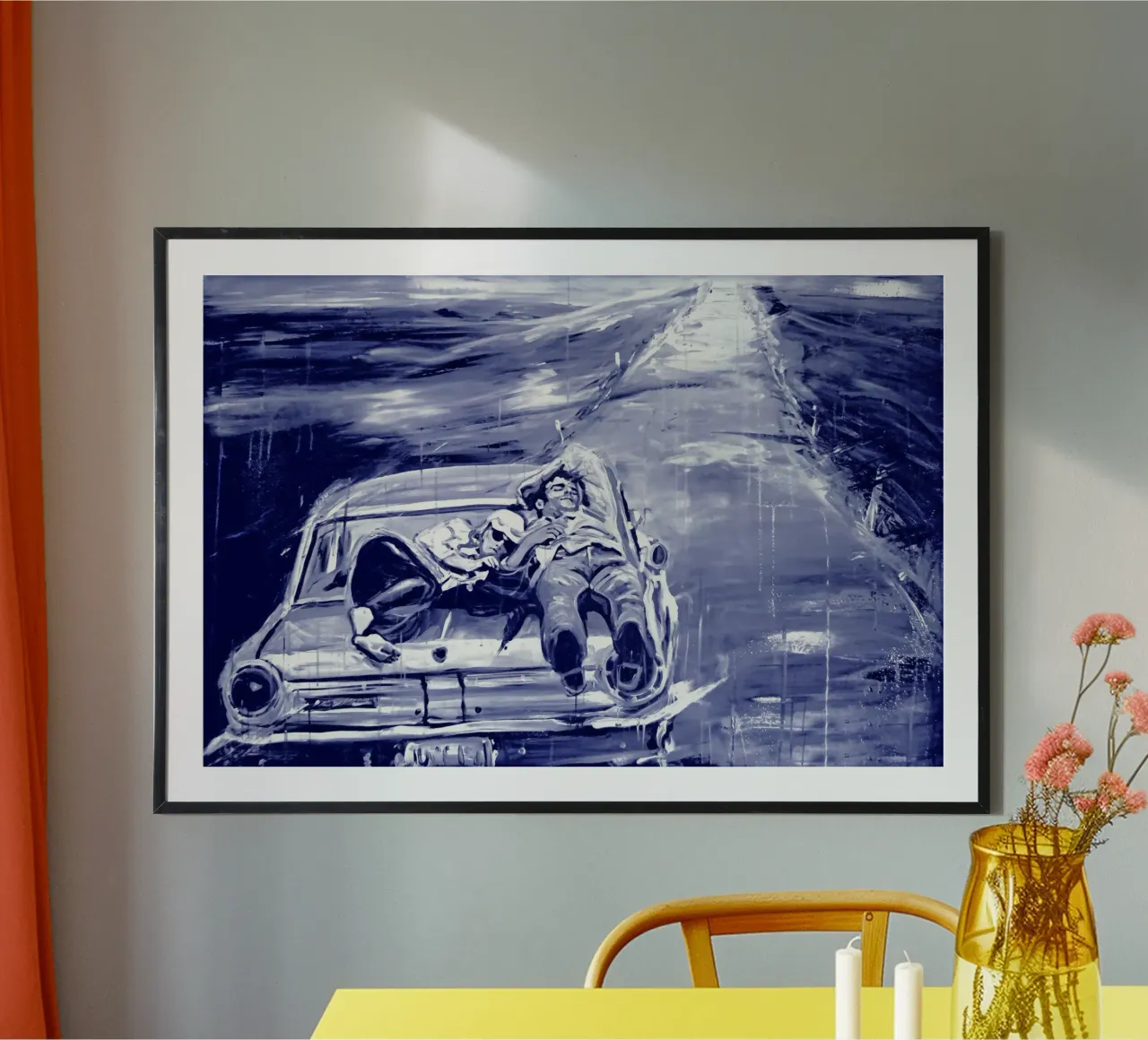On the way to freedom poster con telaio in legno da Happy 😃 Art 🎨 by Christine Schnoell