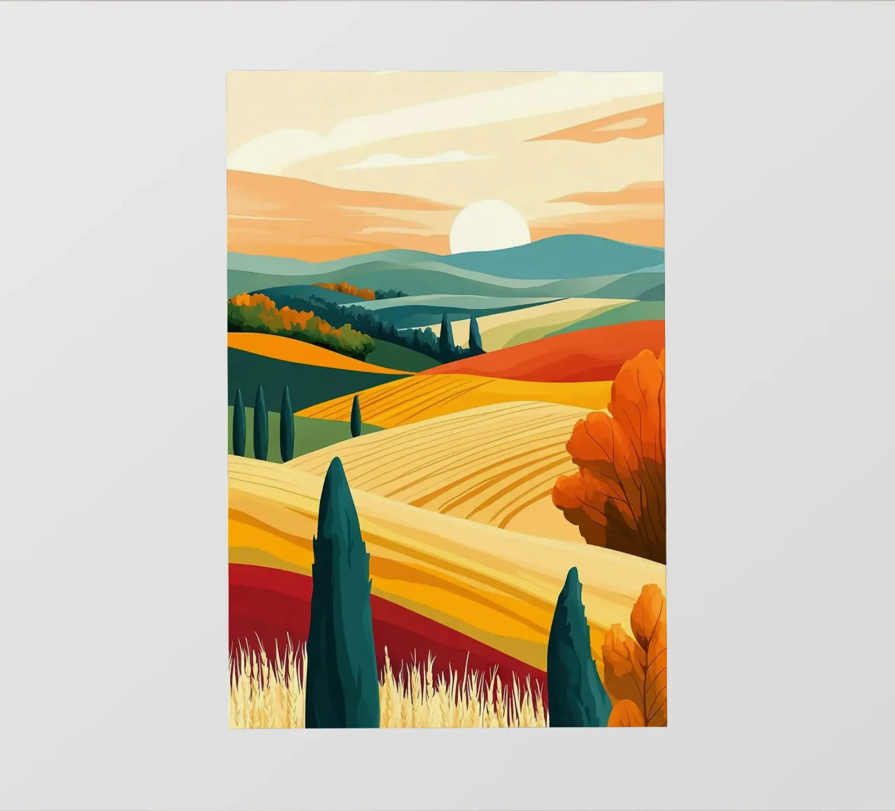 green field orange field telo in pvc da mip of map