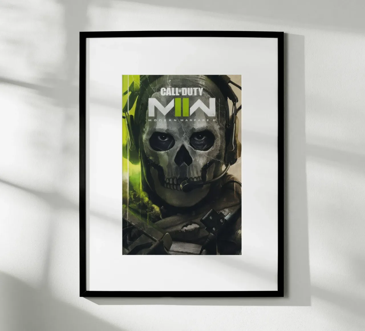 call of duty modern warfare 2 task force poster con telaio in legno da mix mate