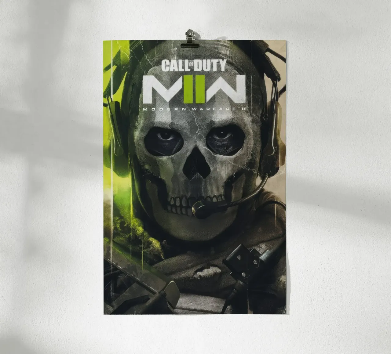 call of duty modern warfare 2 task force poster con telaio in legno da mix mate