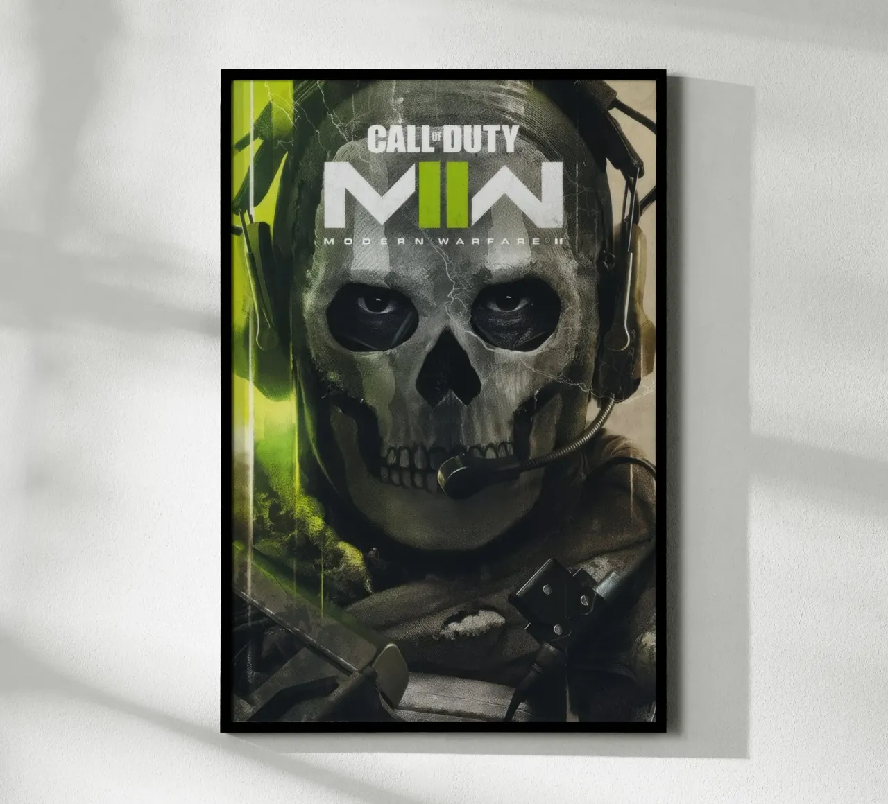 call of duty modern warfare 2 task force poster con telaio in legno da mix mate