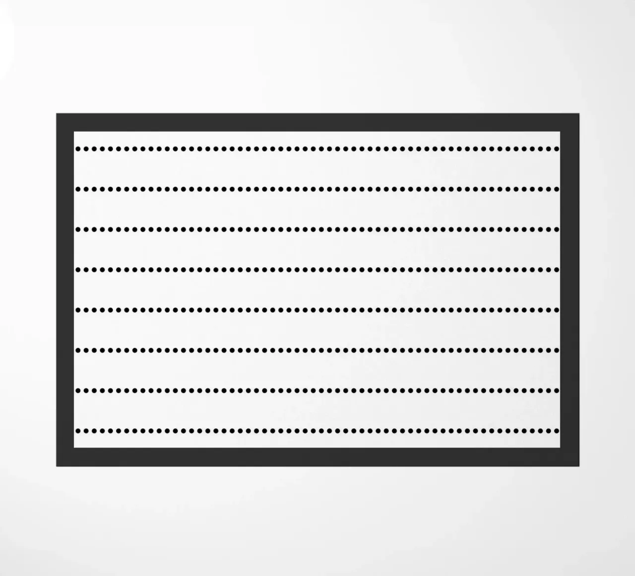 Minimal Scandinavian Basic Strisce a pois | Nero su bianco zerbino da Beauty in Simplicity