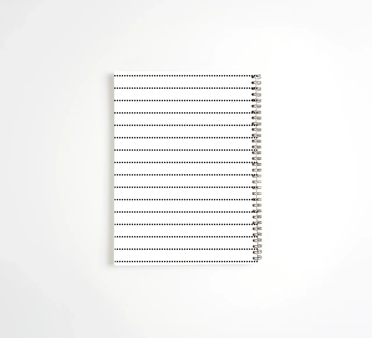 Minimal Scandinavian Basic Strisce a pois | Nero su bianco diario ad anelli da Beauty in Simplicity