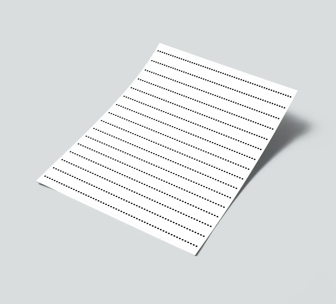 Minimal Scandinavian Basic Strisce a pois | Nero su bianco foglio adesivo da Beauty in Simplicity