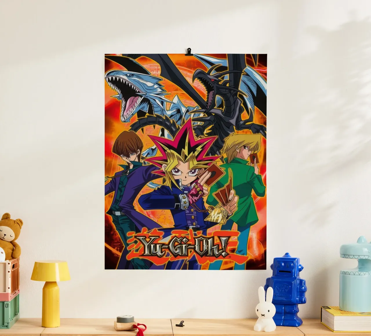 yu gi oh re dei duelli poster con telaio in plastica da mix mate