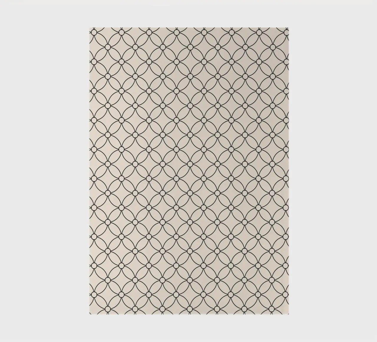 Motif géométrique minimal de fleurs simples | Noir sur ivoire carnet de notes de Beauty in Simplicity