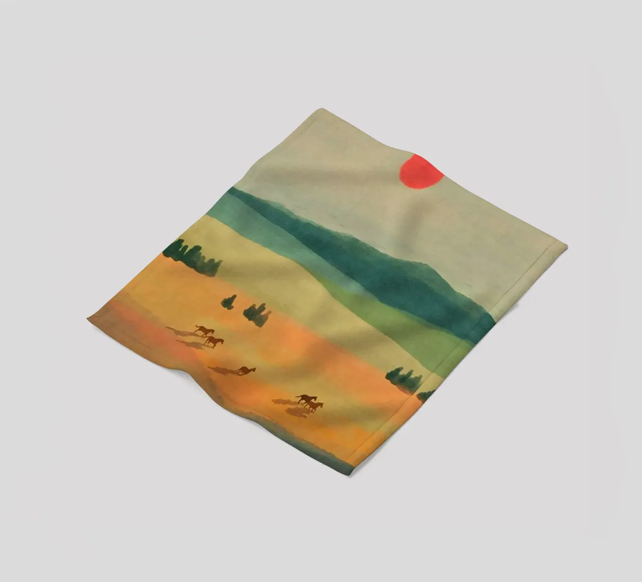 trees open field shadows coperta in pile da Good days
