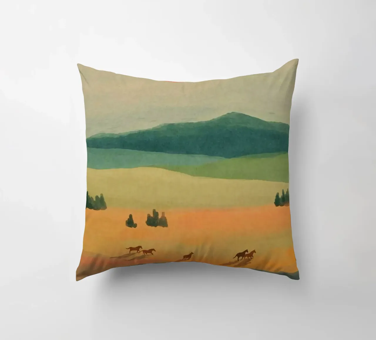 trees open field shadows cuscino da Good days